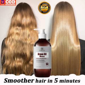 Argan Oil Smoothing Conditioner Premium Hair Conditioner 500ml Hair Mask for Frizzy and Dry Hair Women Long-Lasting Fragrance Restore Hair Ends Smooth Hair Strands Moist & Repair Conditioner