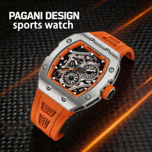 Pagani Designs New Luxury Top Mens Watch Wine Barrel High End Design Multi Functional Waterproof Mens Quartz Watch