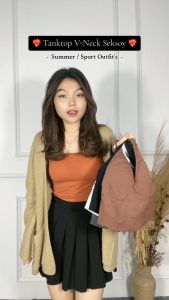 Onefashionmall Tanktop Atasan Bra Sport Wanita Komisol Olahraga Push Up Tanpa Kawat Fashion BR142