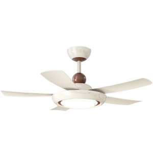 FANZHEN | Modern Cream Style Ceiling Fan Light Variable Speed Quiet