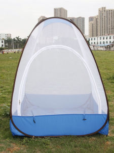 Ultra-Light Foldable Outdoor Camping Tent with Mosquito Net Single Person Quick Set-Up Portable Zen Meditation Shelter