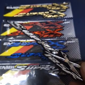 Emblem Honda Supra X 125 R Logo Motor 3D Akrilik Variasi Modip sepasang