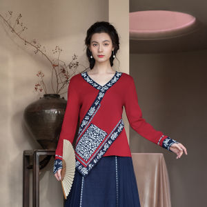 Retro National Style Wool Blended Jacket
