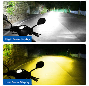 KEVANLY | 1pcs H4/P15D/BA20D H6 LED Bulbs Motorcycle Headlight 6000K High/Low Beam Light 24SMD CSP LED Bulb White Yellow Plug and Play