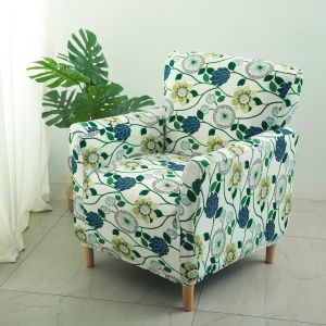 Elastic Full Cover Sofa Slipcover For Single High Back