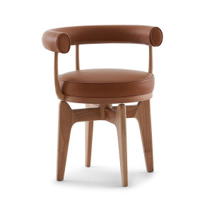 Designer round Dining Chair Creative Solid Wood Backrest Armchair Simple and Light Luxury Model Room Chair Sales Office Conference Chair