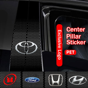 2PCS/SET Personalized Car Modified 3D Diamond Grid Texture B-pillar Sticker for Toyota Honda Subaru Suzuki Lexus MG Bmw Benz Audi Mitsubishi Ford Mazda etc