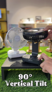 Elysium Table Silent 4 Speed Strong Wind Fan Auto Oscillation Easy Clean Airflow