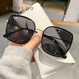 KATELUO Women Fashion Square Gradient Sunglasses Trendy Shades UV-Protection Driving Party Sun Glasses 23022