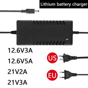 21V 12.6V Intelligence Lithium Li-ion Battery Charger 2A 3A 5A for Lithium Polymer Battery Pack EU/US