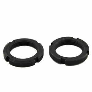 3-10Pcs GB812 National Standard Fine Thread Round Nut Four Slotted Anti-loose Retaining Jam Nut M10-M60 Hardware