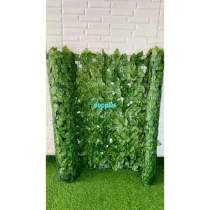 Tanaman Artificial Rambat Gulung Daun Watermelon Model Oval Hiasan Dinding Dekorasi Ruangan