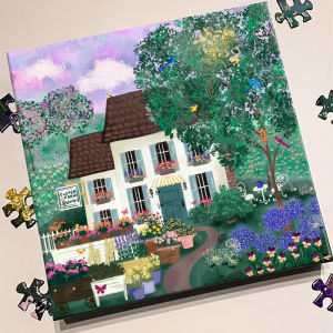 galison | Stress-Relief Healing Gift Adult Puzzle 500 Pieces with Gold Foil