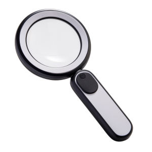 Portable Rechargeable 21 LED Handheld Magnifying Glass Touch Control Large Mirror Reading Aid Maintenance Tool for Elderly