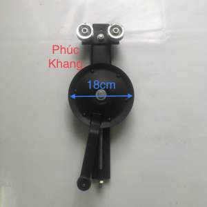 Tay quay mái bạt xếp - mái trượt. Puly 18cm có tăng cáp