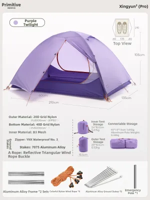The Primitive | Portable Foldable Rainproof Lightweight Camping Tent