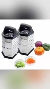 Stainless 6sided Box Grinder Multifunctional Grater Vegetable Scraper Shredder Cheese Potato Slice Cheese Slicer Kitchen Tool
