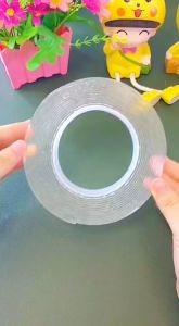 COD Double Tape Super/Nano double tape/Isolasi Bening 2 sisi Super Kuat Tanpa Bekas