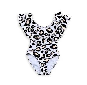 [0-5th] BAJU RENANG ANAK PEREMPUAN PRINT MOTIF ANIMAL KERAH RUFFLE