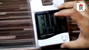 HTC-1 HTC-2 Hygrometer Thermometer Digital Higrometer Termometer Ruangan Clock Temperature Humidity Pengukur Suhu Dan Kelembaban Aksesori Pengukuran Lingkungan - Lazada