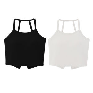 MiiOW | Cat Lady Red Hanging Neck Backless Women Summer With Chest Pad No Bra Tank Top Breathable Not Sweat Stuffy Sleeveless Top