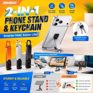 JBMBHC Hot Sale Mini Phone Stand Foldable Hands-Free Cell Phone Holder for Travel Desk Desk & Bed Mobile Bracket