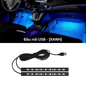 Đèn LED Nội Thất Ô Tô 5V Đa Năng Đèn Chân Linh Hoạt USB Trang Trí Nội Thất Đèn Nền Tự Động Đèn Neon