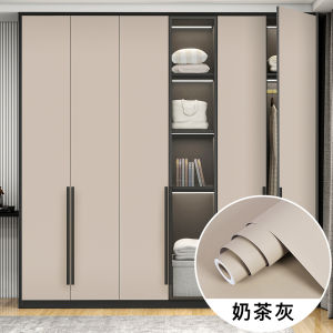 Thickened Skin Feel Kitchen Cabinet Stickers Color Changing Self Adhesive Wall Paper Waterproof Furniture Renovation Film