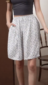 Oriana Homewear Celana Pendek Rayon Nessa ALL SIZE | Celana Pendek Jumbo Big Size Santai Untuk Rumah Dingin