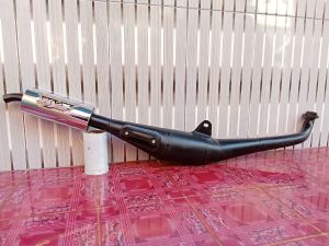 Knalpot Fiz r Force One Fiz KYX RACING Original Gembung Hitam Model Tameng Suara Garing Kemrincing