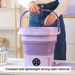 Modani 6L/8L/15L Washing Machine Mini Portable Automatic Integrated washing and leaching underwear special sterilization baby children type out travel essential tools Intelligent household appliance