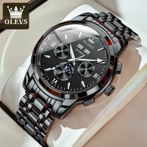 OLEVS Jam Tangan Pria Otomatis Kinetik Anti Air Original Tahan Keren Led Terbaru 2024 Luxury Stainless Watch Men Tanggal Garansi Internasional Untuk Jam Tangan - Lazada