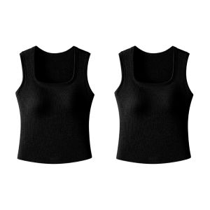 TONERCE | Wide Strap Bra Hiding Camisole Gray Summer