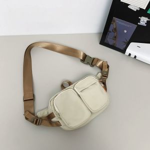 Fashionable Multi-Functional Womens Crossbody Bag Hip Hop Style Mobile Phone Bag Small Size Nylon Casual Leisure Handbag