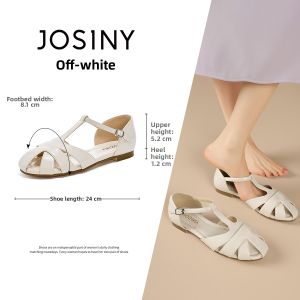 Josiny | Lace Hollow Flat Womens Single Shoes