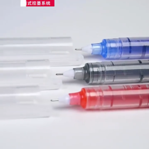 10/50Pcs Straight Liquid Gel Pen 0.5mm Neutral Pen Rollerball Quick Drying School Office Supplies