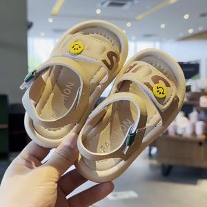 Dép Sandal Cho Bé Quai Dán Ngang Tự Điều Chỉnh Dép Quai Hậu Êm Chân Chống Trơn Kèm Icon Size 21-30