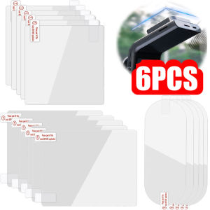 6Pcs Car Glass Electrostatic Sticker Transparent Non-marking Windshield Double-Sided Strong Adhesive Driving Recorder ETC Bracket Fixed Sticker
