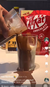 [Malaysia Import] KITKAT Chocolate Drink 10s - Creamy Chocolate Beverage Mix