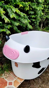 Smile อ่างอาบน้ำน้องวัว ที่อาบน้ำเด็ก อ่างวัว อ่างอาบน้ำเด็ก สุดแบ๊ว น่าร้ากกกเว่อร์ค่า วัสดุดีม๊ากกก