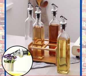 HOME BEST 1pc Oil Bottle Cap Pouring Spout Drip Pump Soy Sauce Vinegar Olive Stopper Dispenser Wine Pourer Food Grade