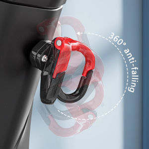 SEAMETAL Motorcycle Helment Hook Holder Hand Bag Double Hook Luggage Shopping Bag Hangers Aluminum Alloy Motorcycle Accessories