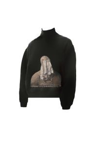 เสื้อสเวตเตอร์คอวีพิมพ์ลายบุคคลทั่วไปแบบหลวมๆ แขนยาว ผ้าฝ้าย เสื้อสเวตเตอร์ฤดูใบไม้ผลิปี 2021 สำหรับผู้หญิงจากจีนแผ่นดินใหญ่