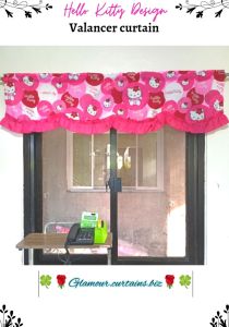 glamour terno curtain h3IIo kitty fuchsia design - valance curtain/ half window or kitchen curtain/ msp/door 7ft curtain / 6ft window kurtina