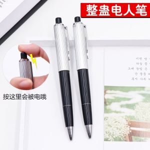 April Fools Day Toy Trick Spoof Tricky Toy Whole Person Electric Stylus Writable Ballpoint Pen Electric Shock Pen