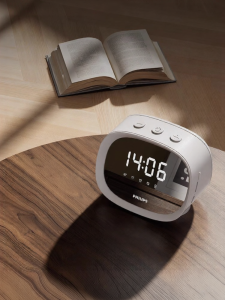 Philips | Philips TAS2909 Wireless Bluetooth Speaker Mirror Clock Smart Desktop Mini Portable Home Audio System Dual Driver 20H Playtime