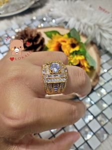 (Có Video) Nhẫn Nam Mạ Vàng 18k Loại Cao Cấp Y Thật Lokalo - Tay Người Đeo Sáng Lấp Lánh Như Đại Gia Thứ Thiệt 01922