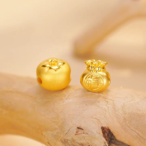 CHOW TAI FOOK 周大福 999 24K Pure Gold「事事如意」柿子 Persimmon Pendant Charm R35700