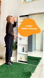 Standing Mirror Makeup Tempel Dinding Kaca Frameless t170-Cermin Berdiri Makeup Hidden Storage Dalam