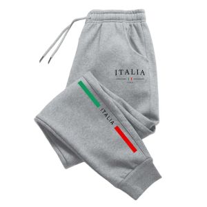 2026 Hot Sale Italy Print Sweatpants High Quality Male Daily Casual Sports Jogger Pants All Season Home Outdoor Comfort Trousers